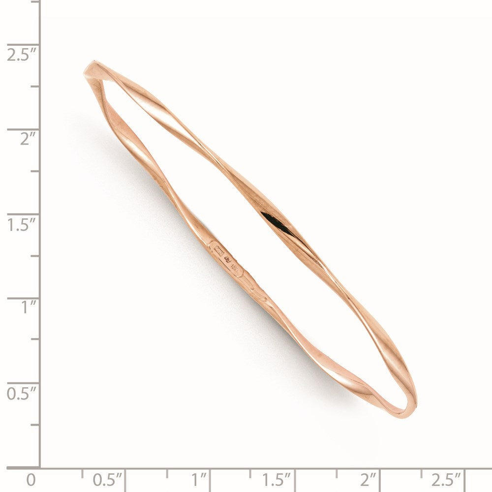 10K Roségold Schieber-on Armreif