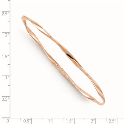 10K Roségold Schieber-on Armreif
