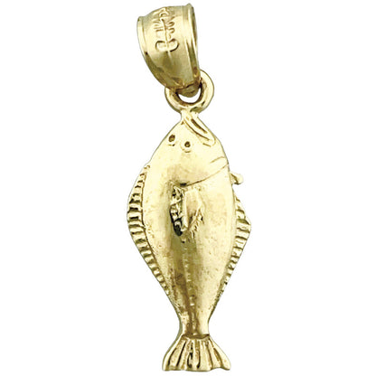 585 Gold Seezungen-Charm