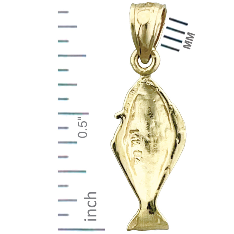585 Gold Seezungen-Charm