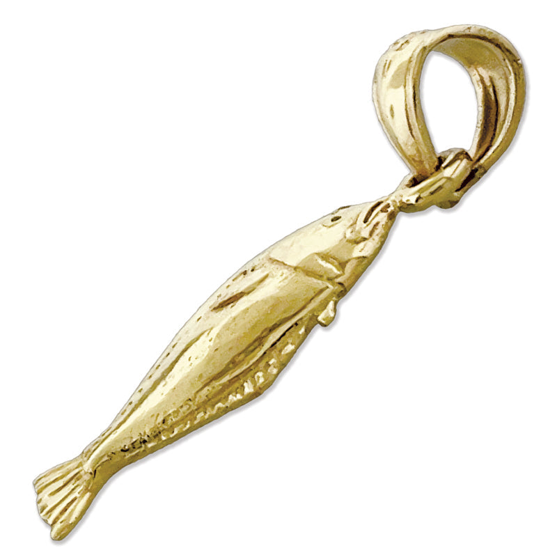 585 Gold Seezungen-Charm