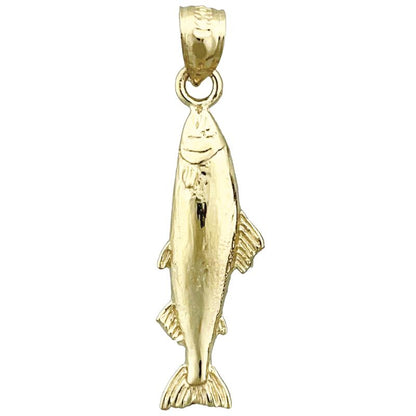 14K Gold Lachs-Charm
