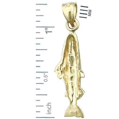 14K Gold Lachs-Charm