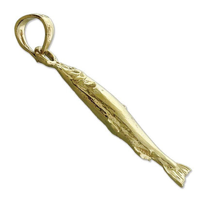 14K Gold Lachs-Charm