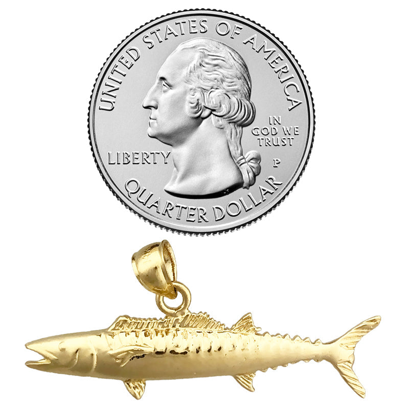 585 Gold Wahoo-Fisch-Anhänger