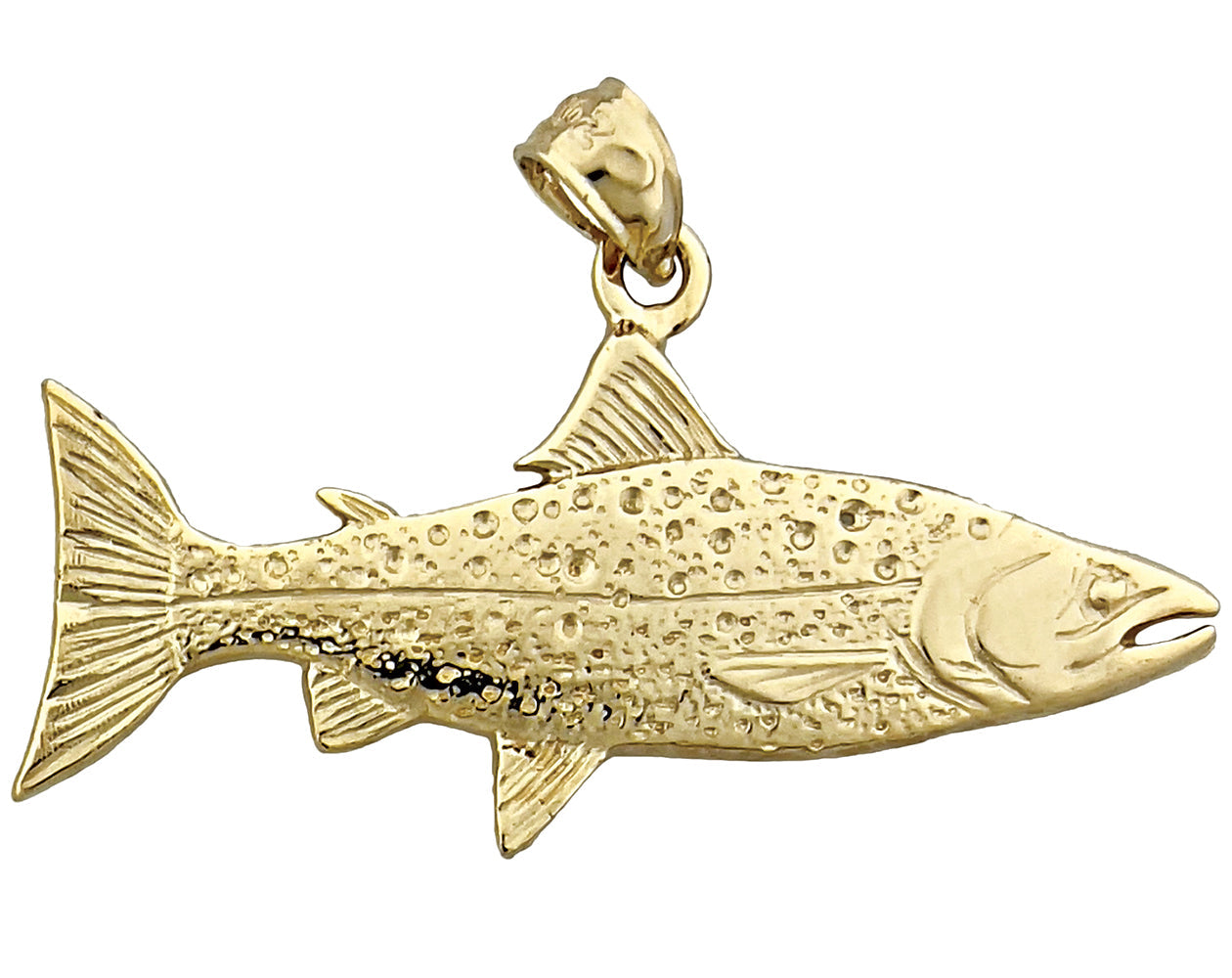 750 Gold 38 mm Lachs-Anhänger