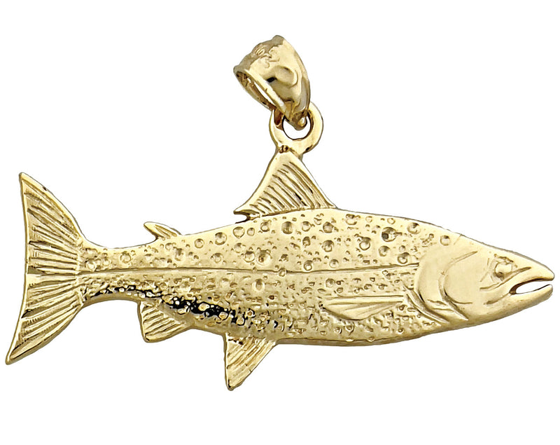 750 Gold 38 mm Lachs-Anhänger