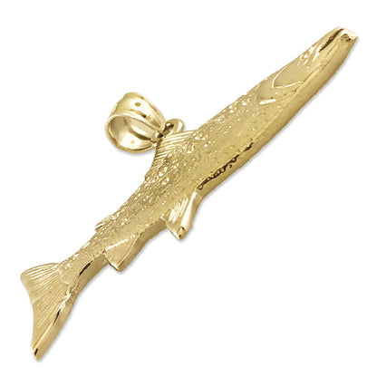 750 Gold 38 mm Lachs-Anhänger