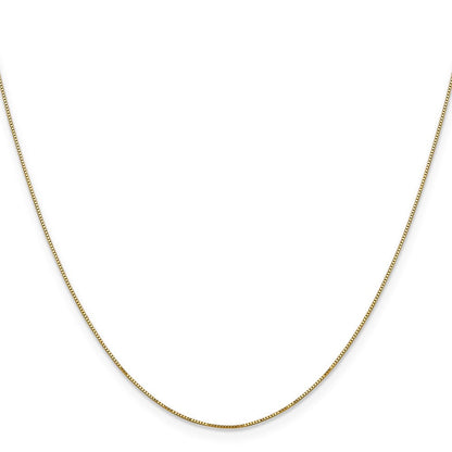 14K Gelbgold Carded.5mm Venezianer Glieder mit Federring Verschluss Halskette