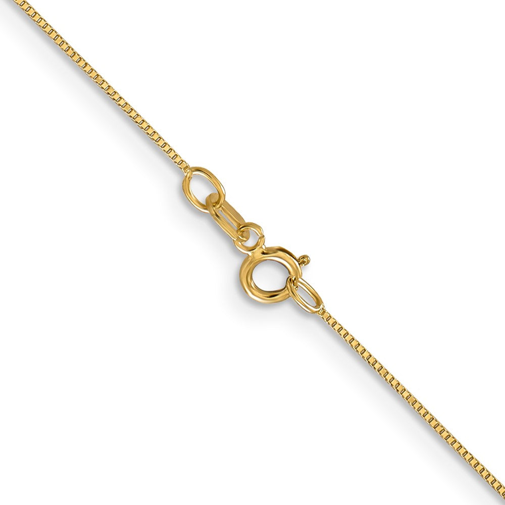 14K Gelbgold Carded.5mm Venezianer Glieder mit Federring Verschluss Halskette