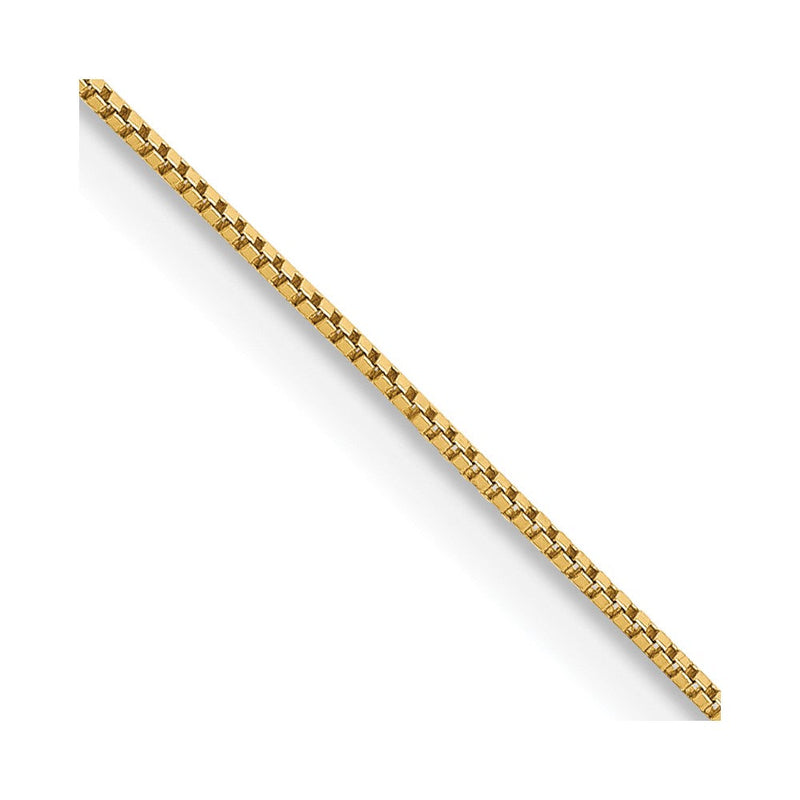14K Gelbgold Carded.5mm Venezianer Glieder mit Federring Verschluss Halskette
