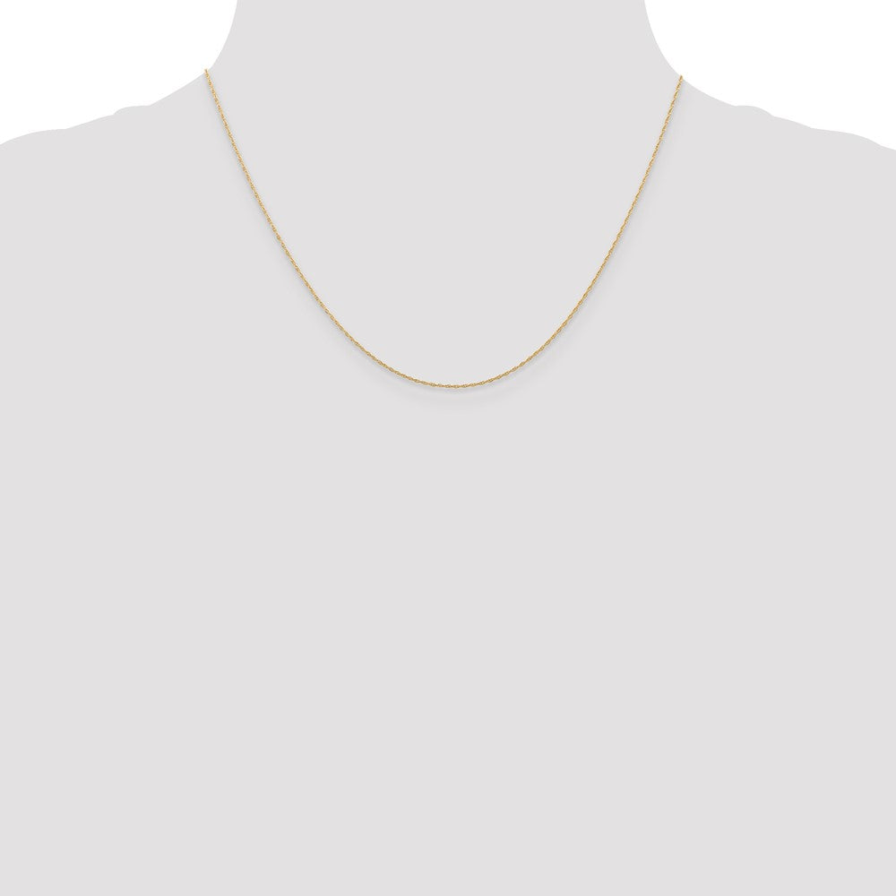 10K Roségold.5mm Carded Ankerkette Kordel Halskette
