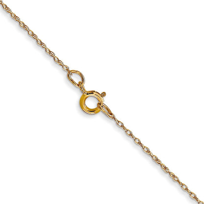 14K Gelbgold.5 Mm Ankerkette Kordel Halskette