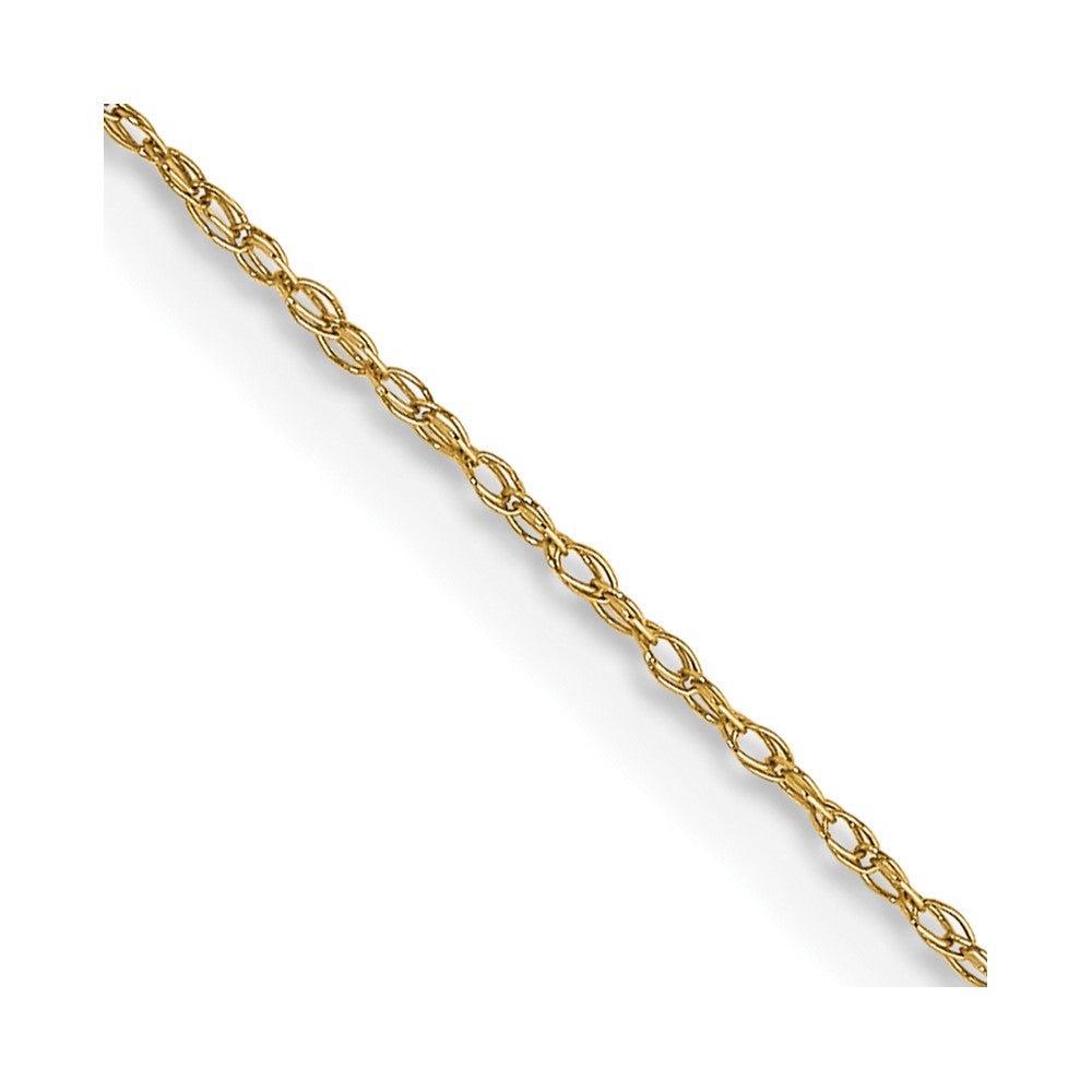 14K Gelbgold.5 Mm Ankerkette Kordel Halskette