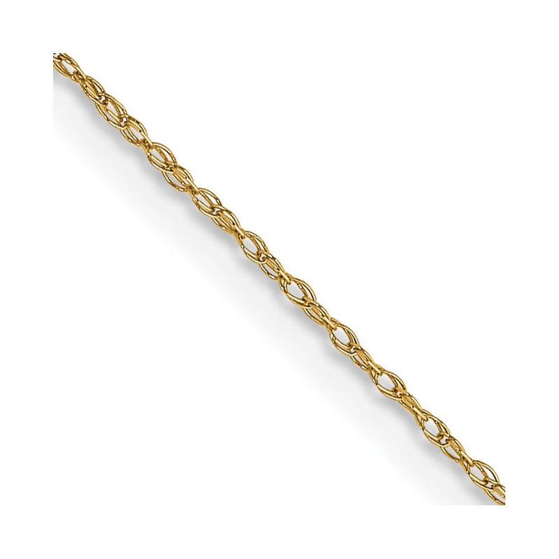 14K Gelbgold.5 Mm Ankerkette Kordel Halskette