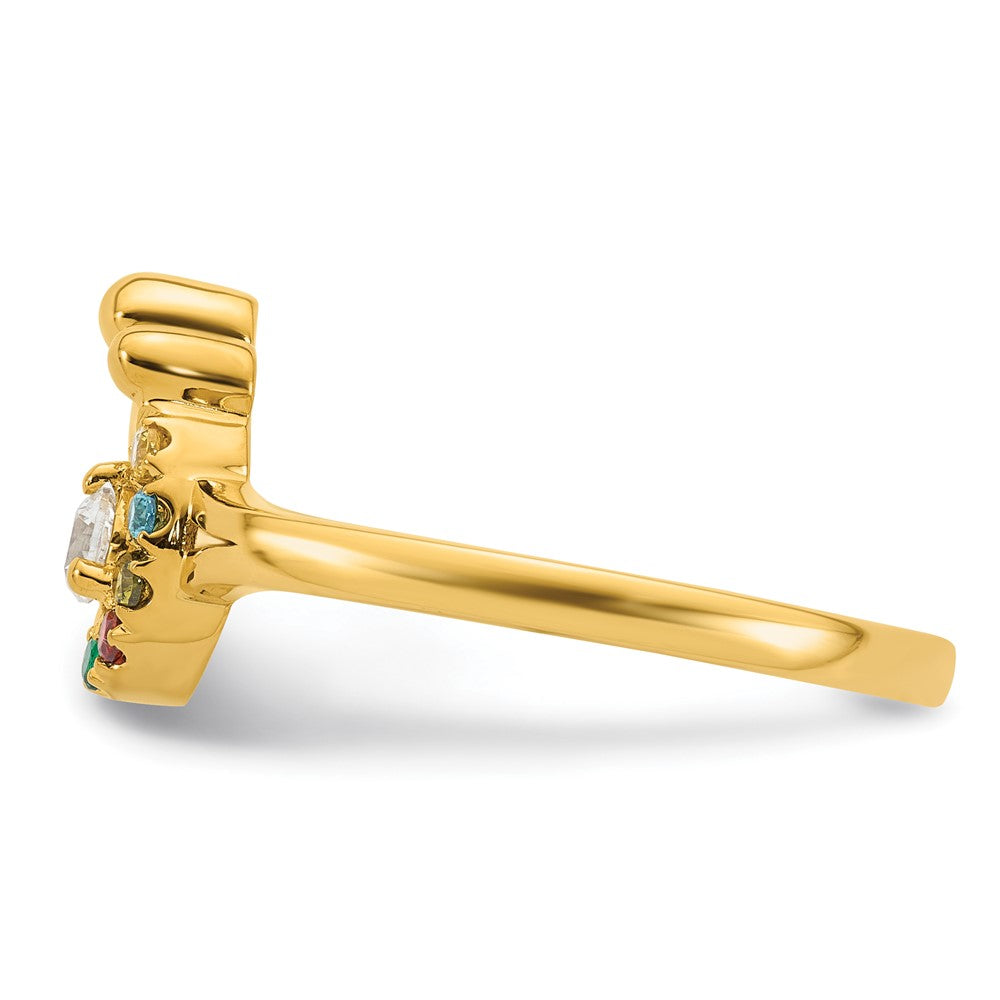 14K Weißgold Diamantring