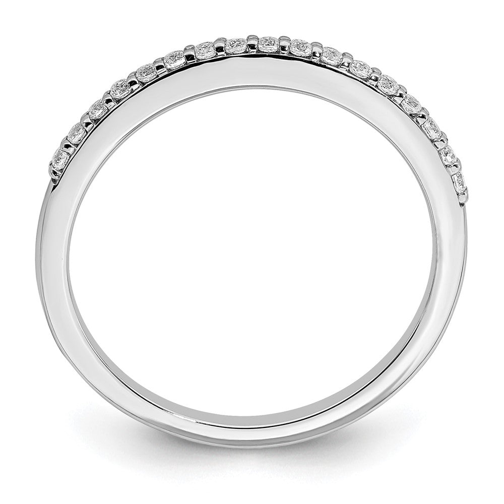 14K Weißgold 1/5 Karat Diamant Komplett Ehering Ring