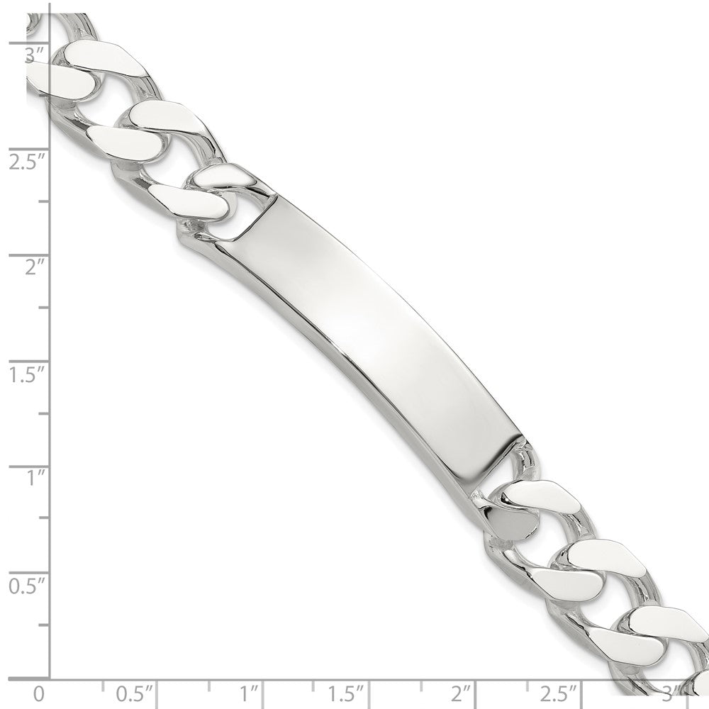 Sterlingsilber 8.5 Zoll Panzer Id Armband