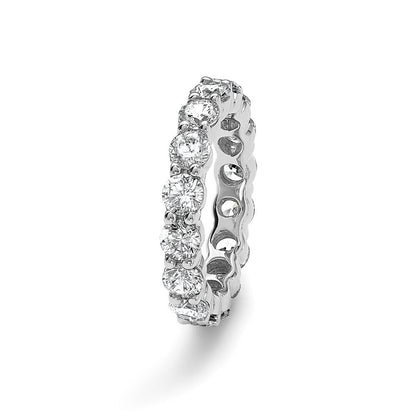 14K Weißgold Memoire-Ehering mit gemeinsamer Krappenfassung, SI2-I1(H/I), RF800 Qualität Diamanten
