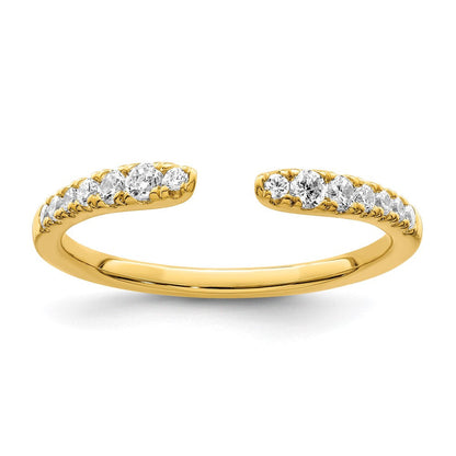 14K Gelbgold Ehering mit im Labor gezüchteten Diamanten, 0,25 ct., VS+ F+, True Origin, komplett