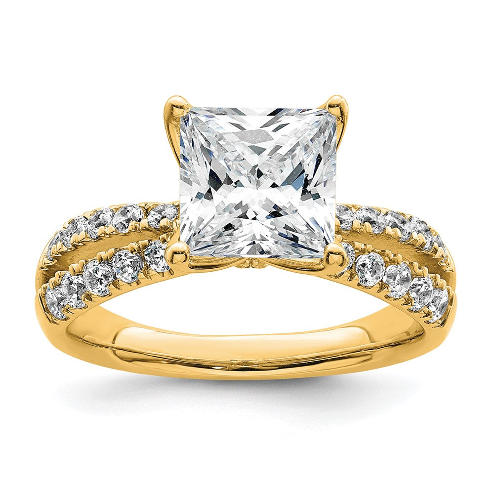 True Origin 14K Gelbgold 2,625 ct. Labor Gezüchteter Diamant VS+ F+ Kompletter Princess-Verlobungsring