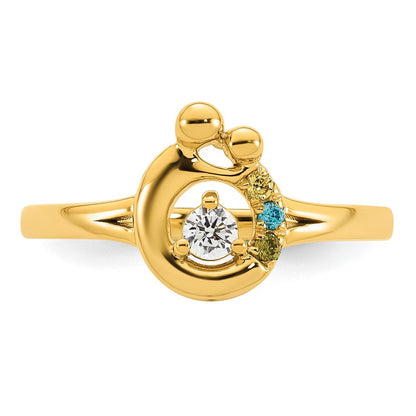 14K Weißgold Ehering mit natürlichen Diamanten