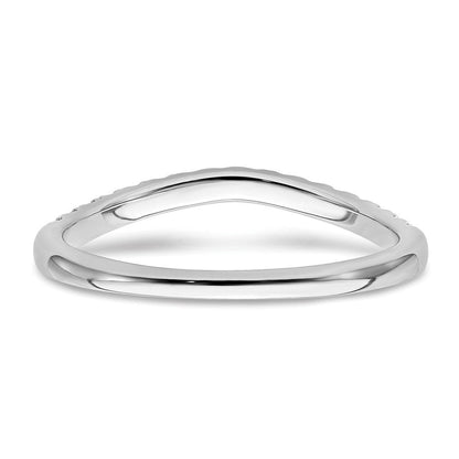 True Origin 14K Weißgold Set aus Zwei Kompletten Ehering-Ringen mit 0,5K Labor-Gezüchteten Diamanten VS+ F+