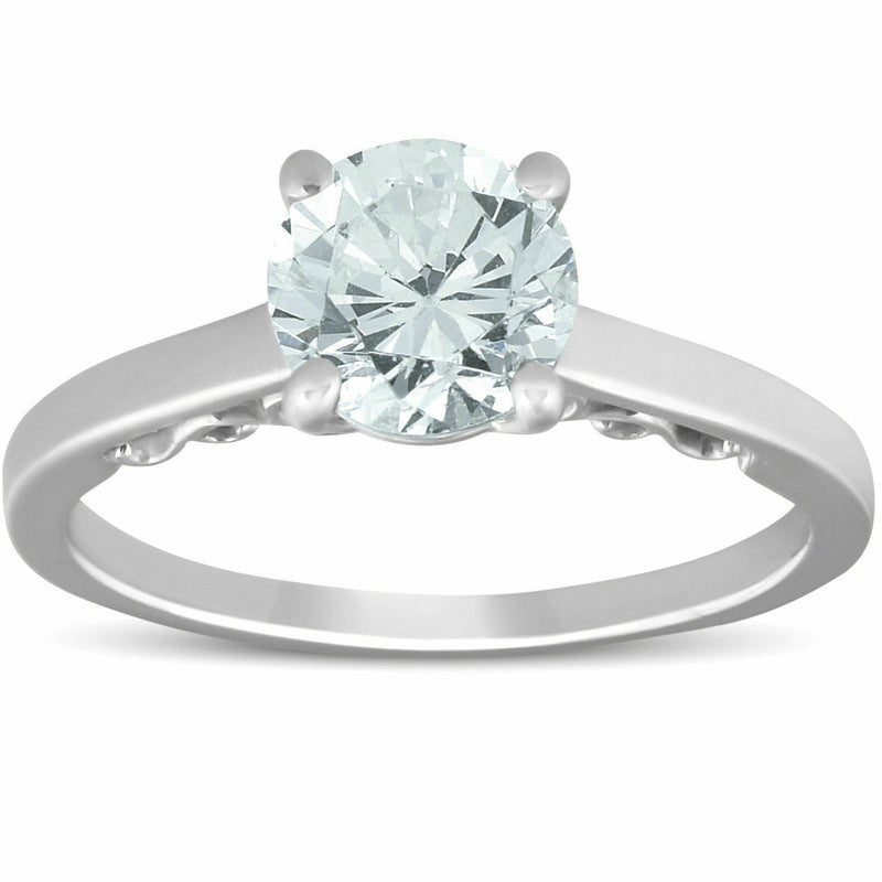 Diamant-Solitär-Verlobungsring, F/VS1, 1,52 ct., 14K Weißgold