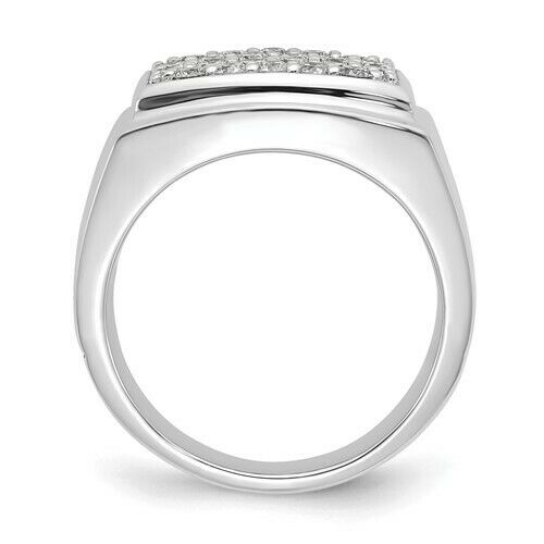 Zertifizierter Herrenring mit 1,0 ct. echtem Diamant in 10K Gelbgold oder Weißgold