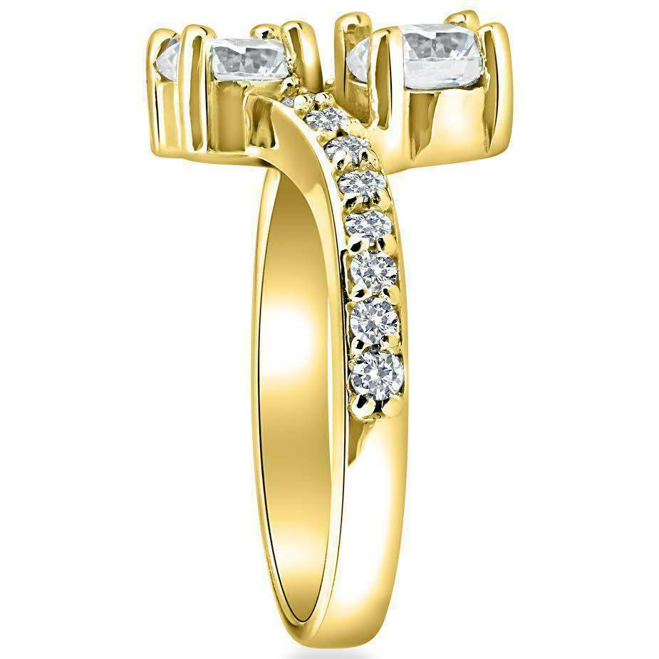 Forever-Us-Ring mit 2 Diamanten, 1 Karat, 10K Gelbgold