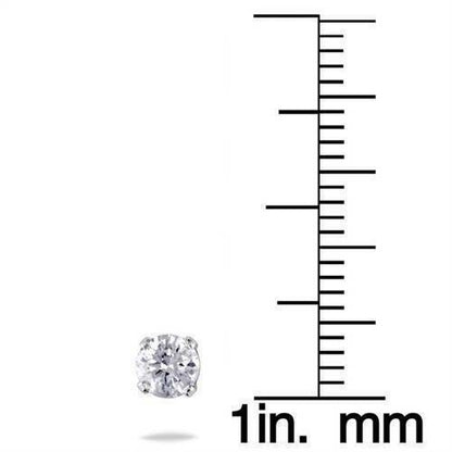 0,5 ct. Diamant-Ohrstecker aus 14K Weißgold, echte Diamanten (Farbe J/K, Reinheit I2/I3)