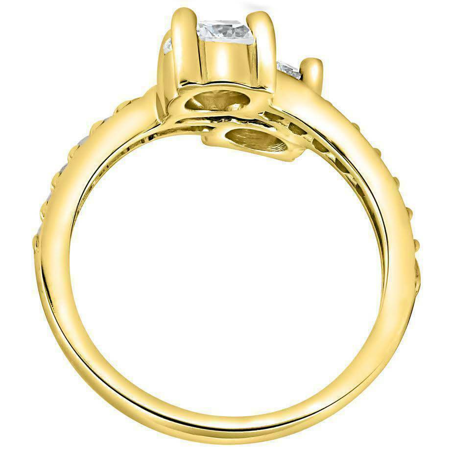 Forever-Us-Ring mit 2 Diamanten, 1 Karat, 10K Gelbgold
