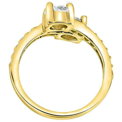 Forever-Us-Ring mit 2 Diamanten, 1 Karat, 10K Gelbgold