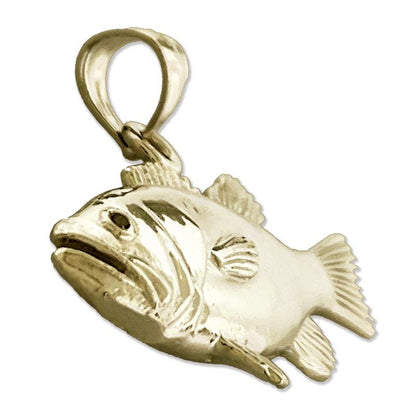585 Gold Barsch-Fisch-Anhänger