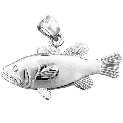 585 Gold Barsch-Fisch-Anhänger