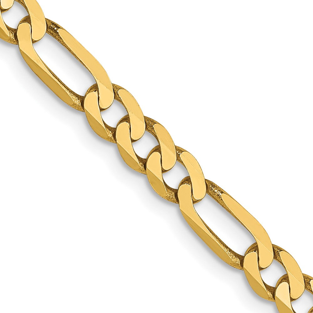 14K 4mm Flach Figaro Halskette