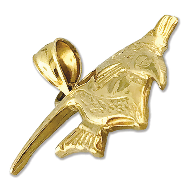 14K Gold Anhänger „Tropischer Engelsfisch“
