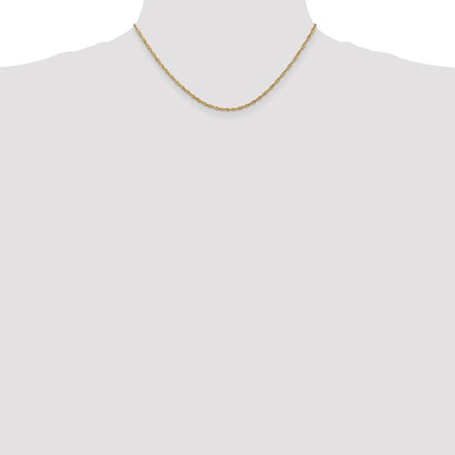 14K 1.6mm Singapurkette Halskette