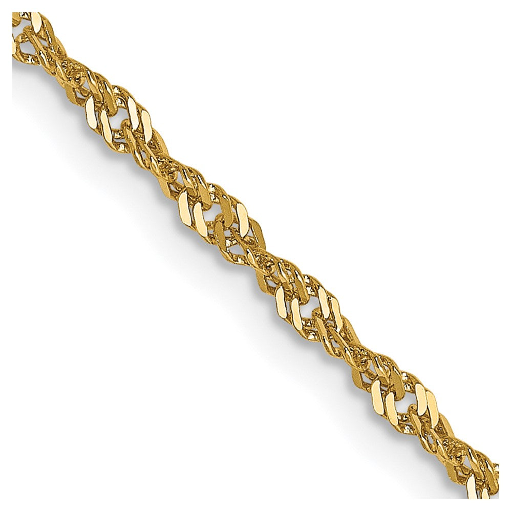 14K 1.6mm Singapurkette Halskette