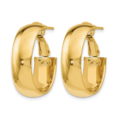 14K Gelbgold Poliert Creolen