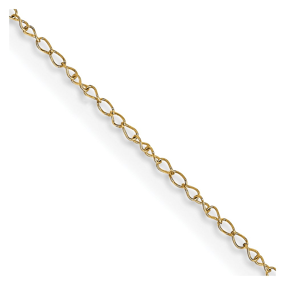 14K Gelbgold Carded.42mm Panzer mit Federring Verschluss Halskette