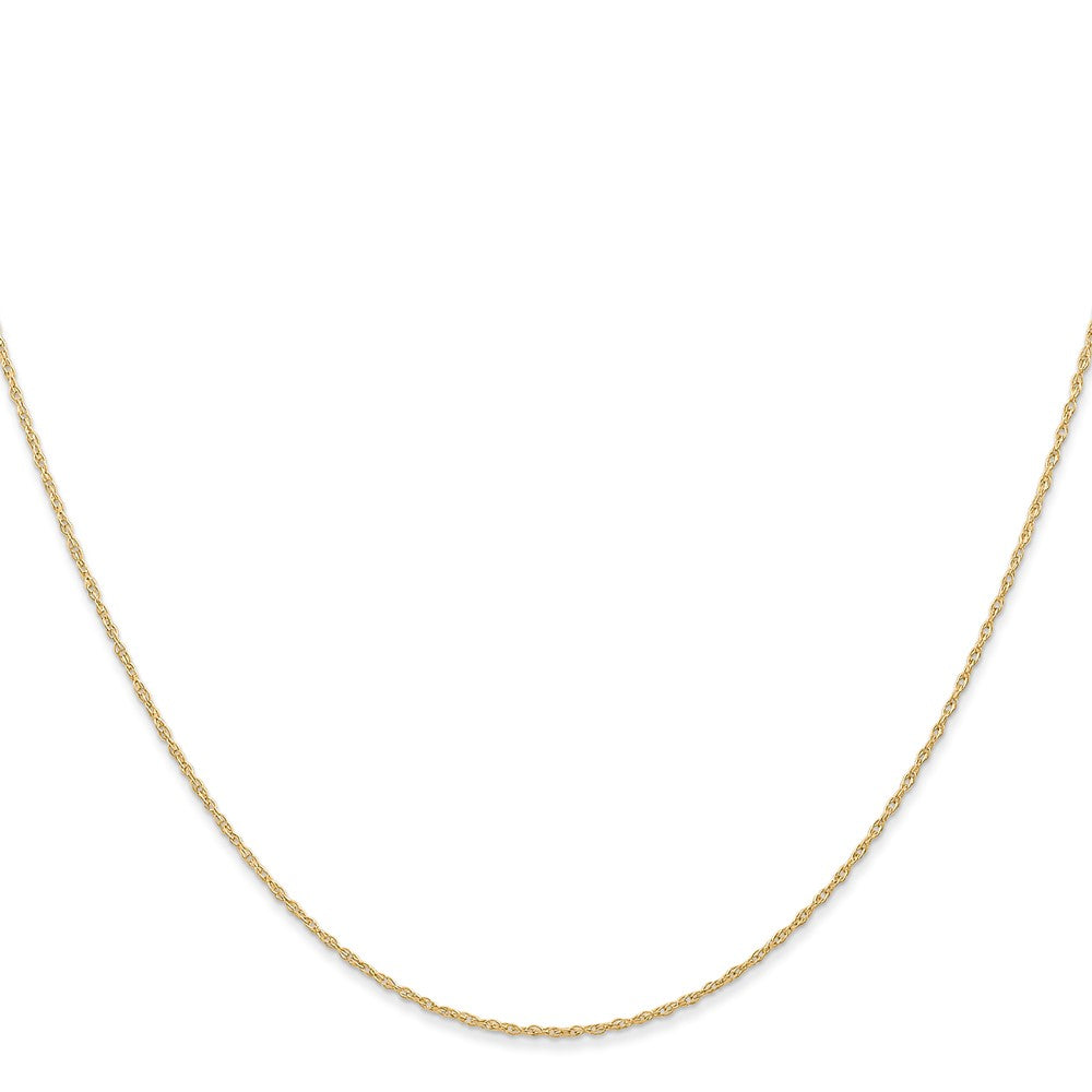14K Gelbgold Carded.6mm Ankerkette Kordel mit Federring Verschluss Halskette