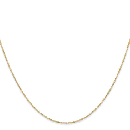 14K Gelbgold Carded.6mm Ankerkette Kordel mit Federring Verschluss Halskette