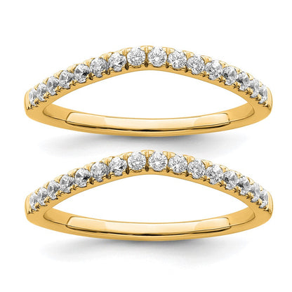 True Origin 14K Gelbgold 0,5K Laborgezüchtete Diamant VS+ F+ Set aus zwei kompletten Eheringen