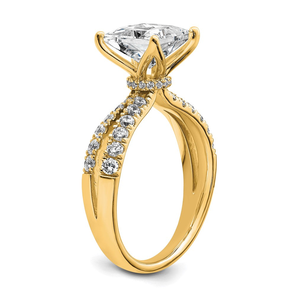 True Origin 14K Gelbgold 2,625 ct. Labor Gezüchteter Diamant VS+ F+ Kompletter Princess-Verlobungsring