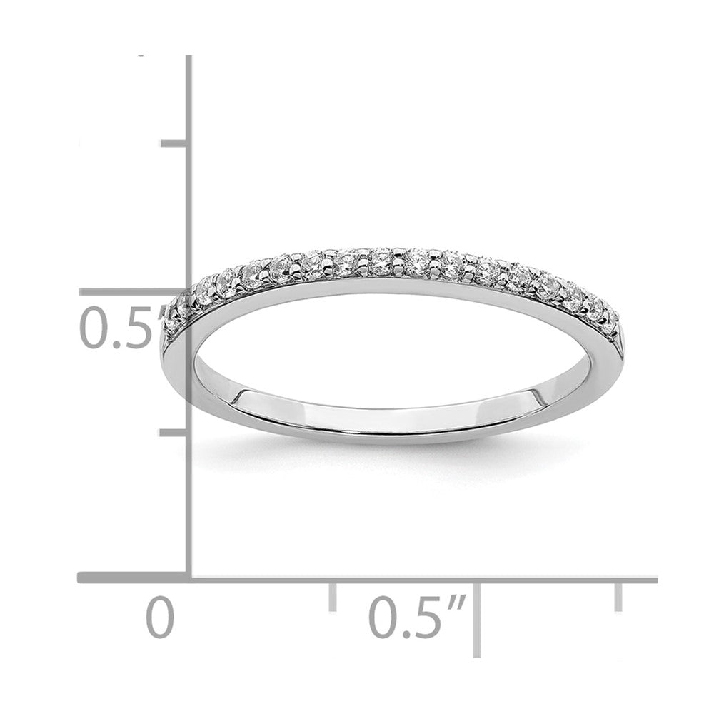 14K Weißgold 1/5 Karat Diamant Komplett Ehering Ring