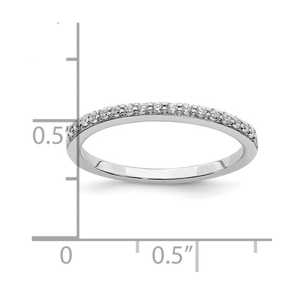 14K Weißgold 1/5 Karat Diamant Komplett Ehering Ring