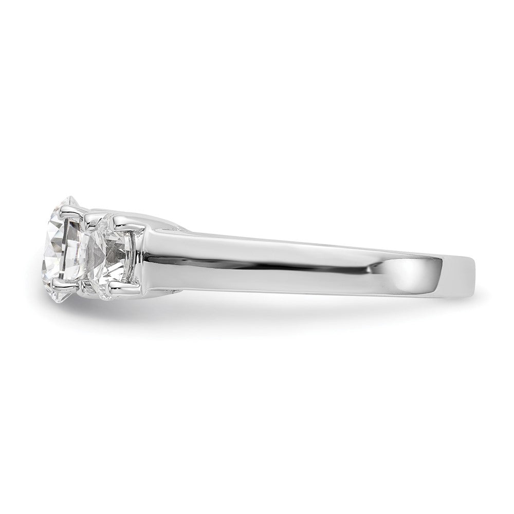 14K Weißgold Diamant-Trauring
