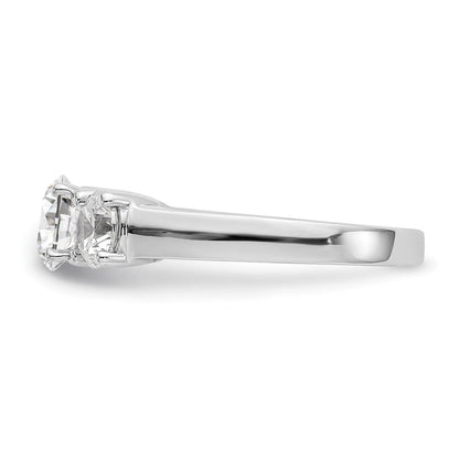 14K Weißgold Diamant-Trauring