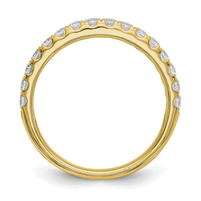 True Origin 14K Gelbgold 1/2 Karat Im Labor Gezüchtet Diamant Vs+ F+ Komplett Ehering Ring